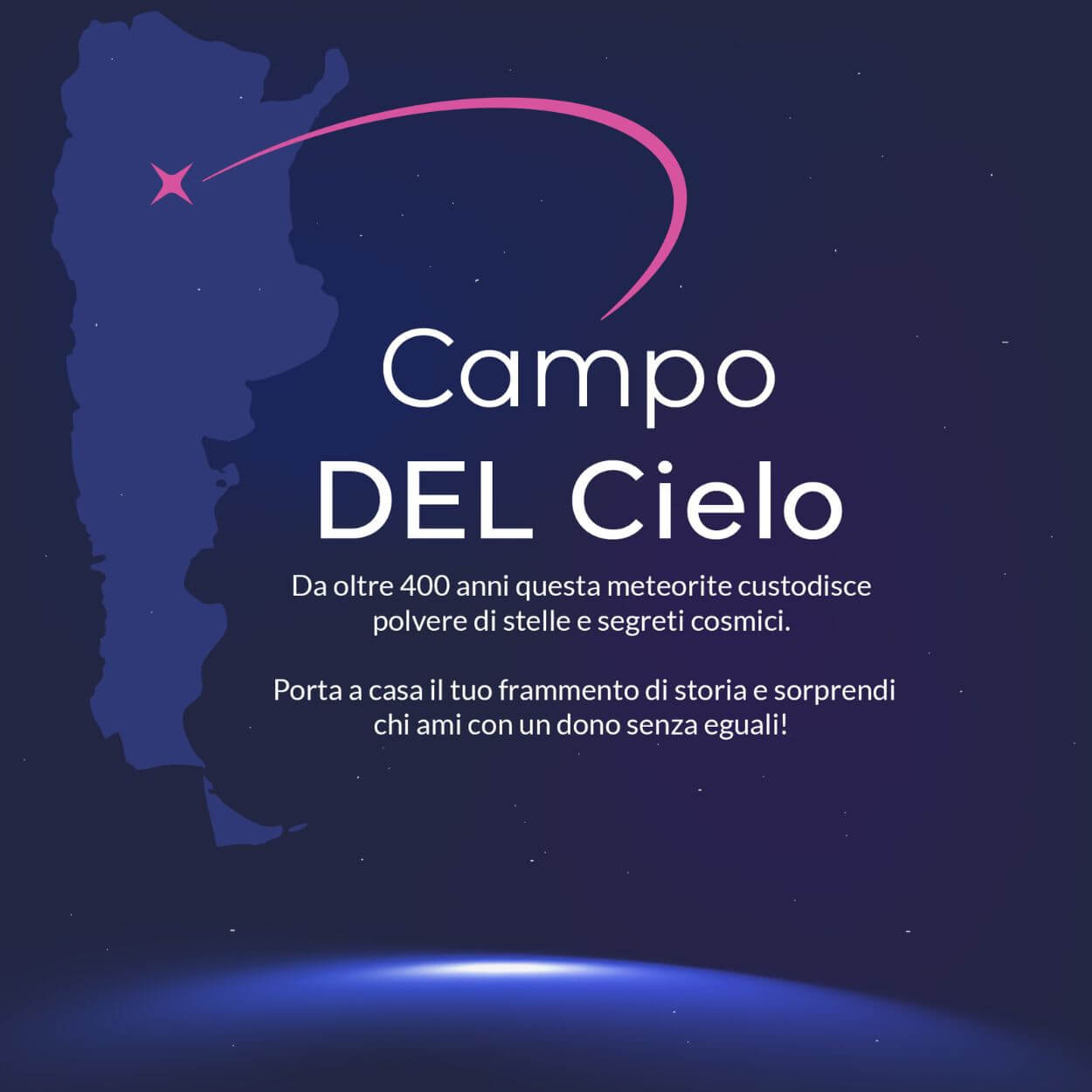 Meteorite Autentico con Certificato Personalizzato