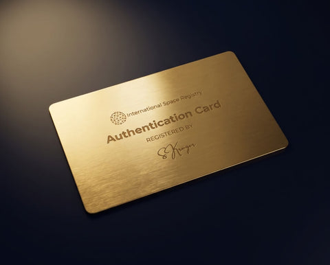 Carta di autenticità oro